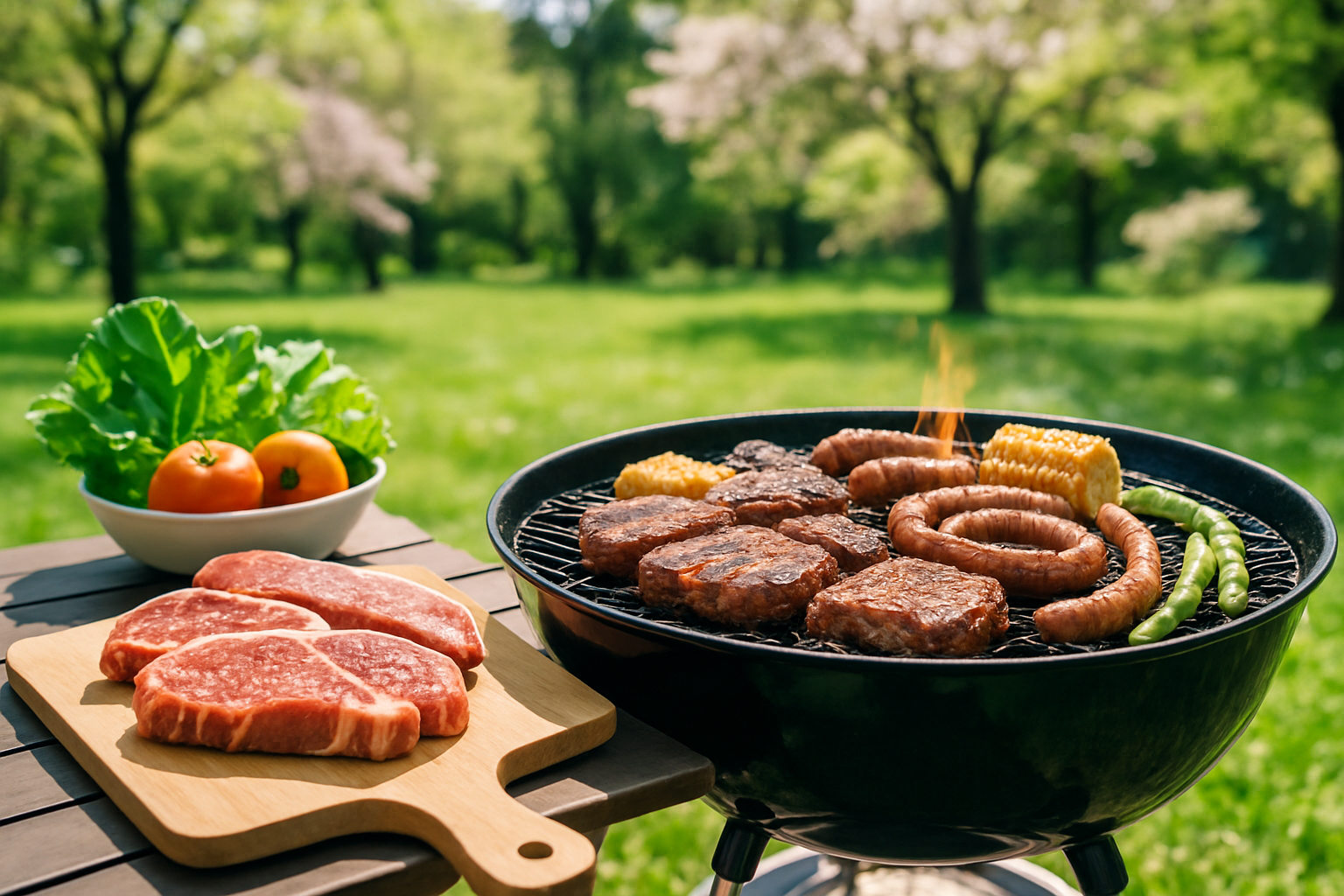 春に行うBBQの肉