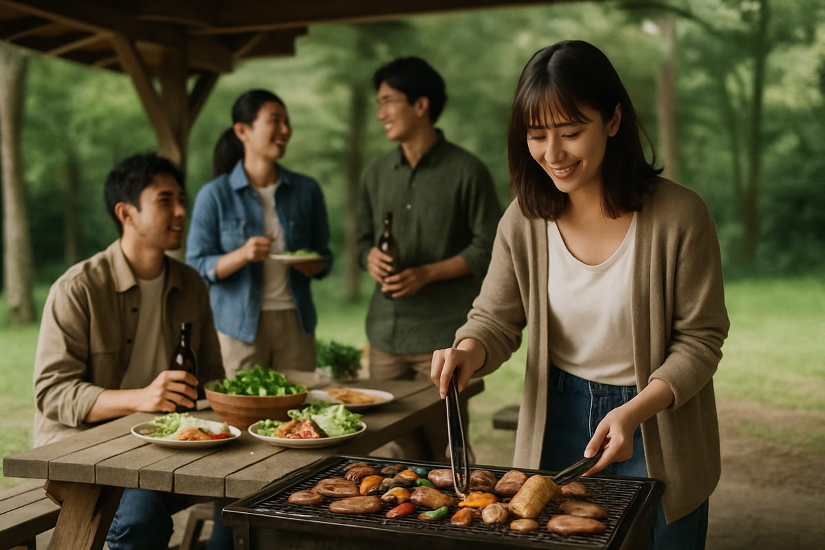 自然豊かなBBQ場