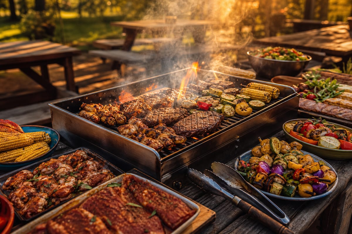 BBQの料理を作る際中