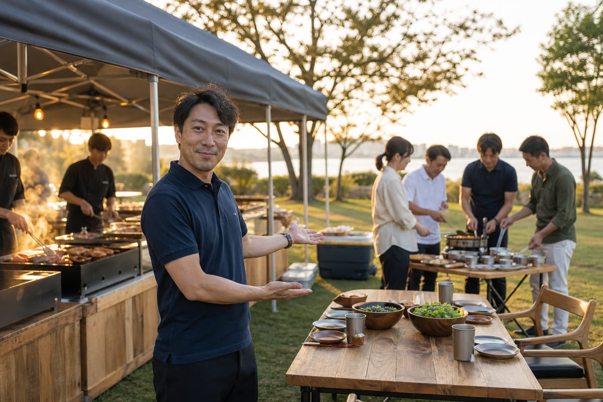 送別会 BBQ 福岡