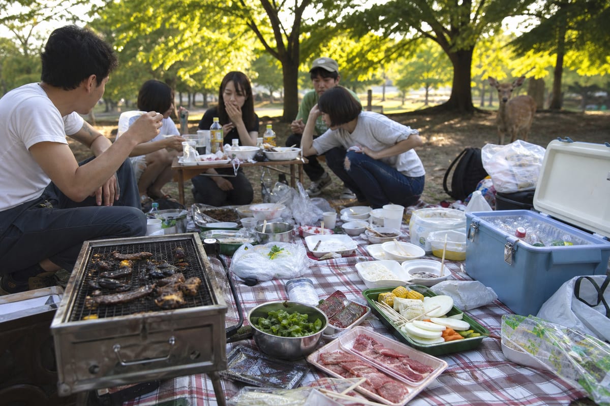 奈良 公園BBQ