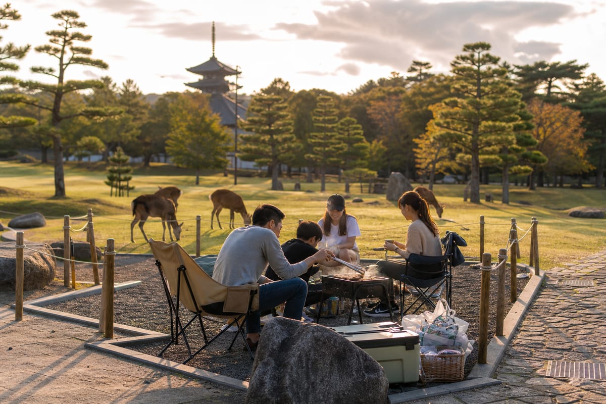 奈良 公園BBQ