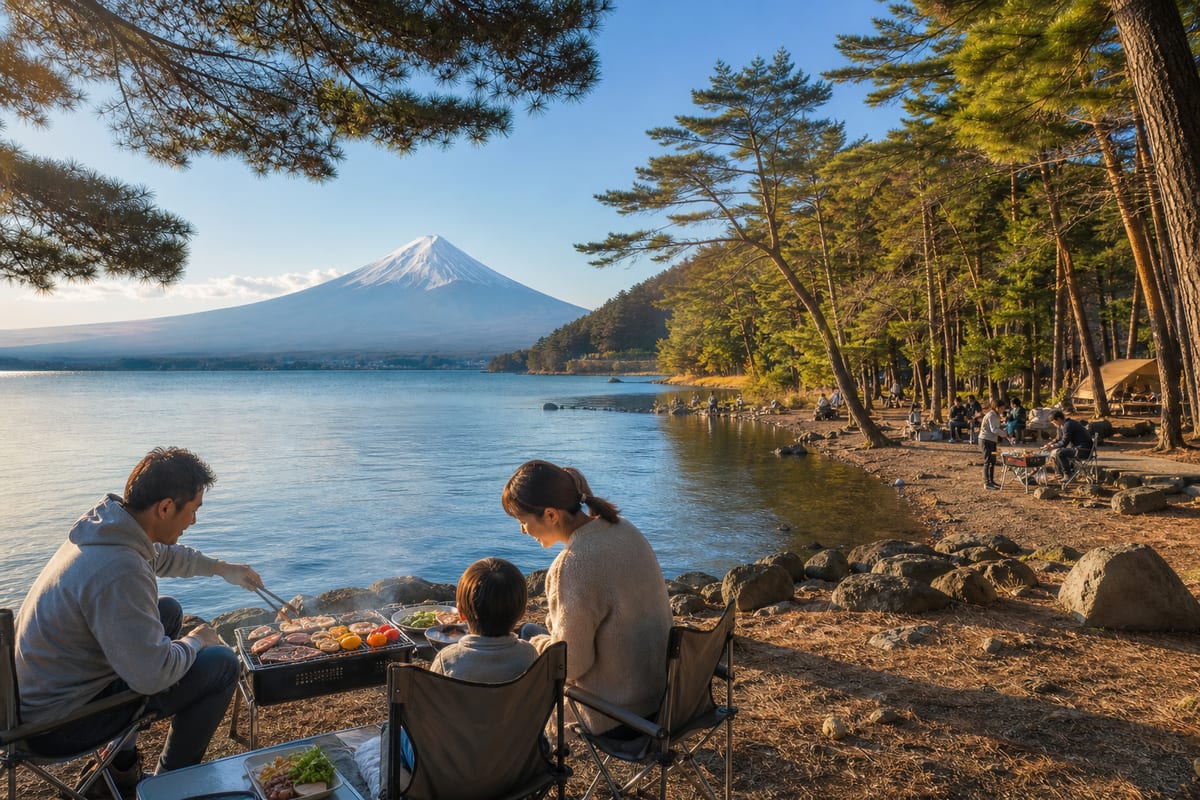 山梨 湖畔BBQ