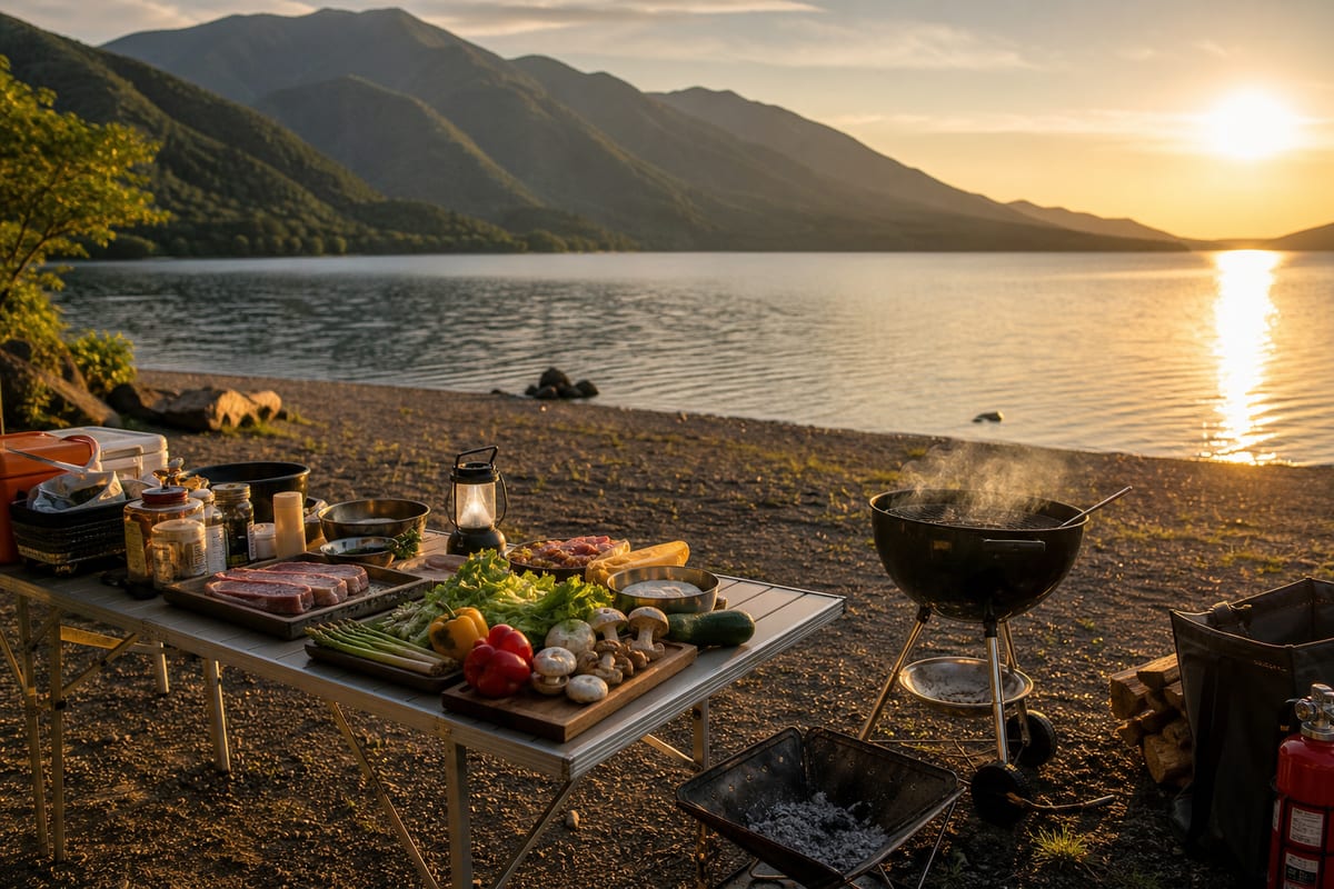 山梨 湖畔BBQ