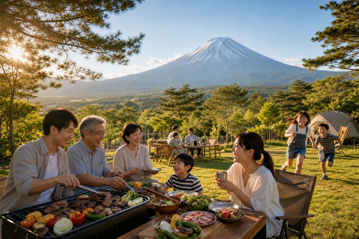山梨 家族BBQ