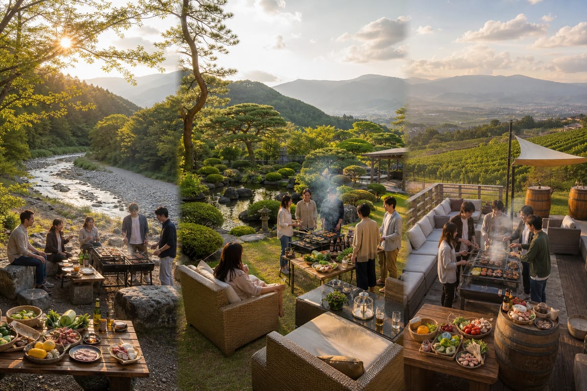 山梨 出張BBQ