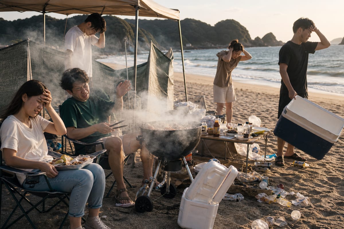 山口 ビーチBBQ