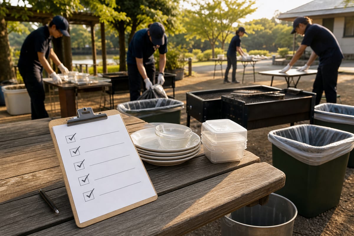福岡 団体BBQ 片付け