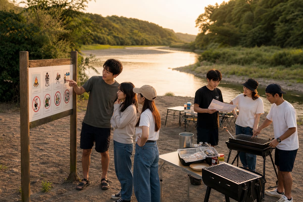 千葉 川BBQ