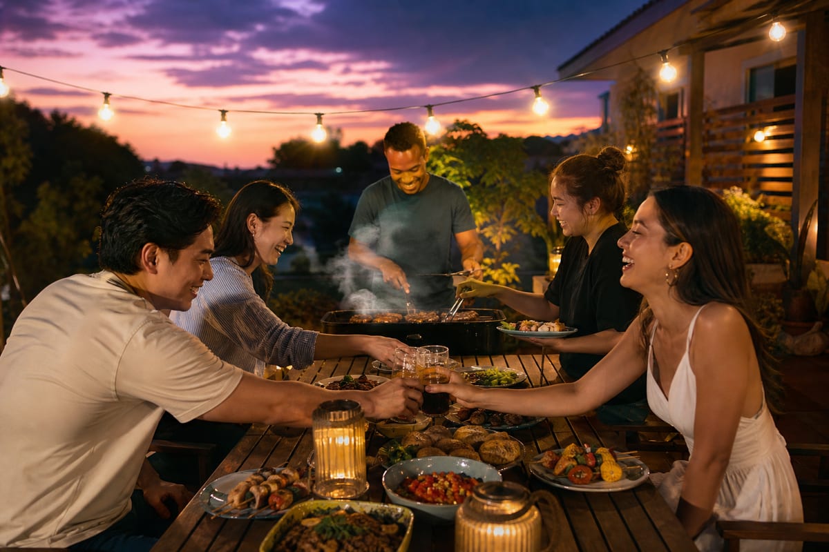 BBQ 夕方 開催