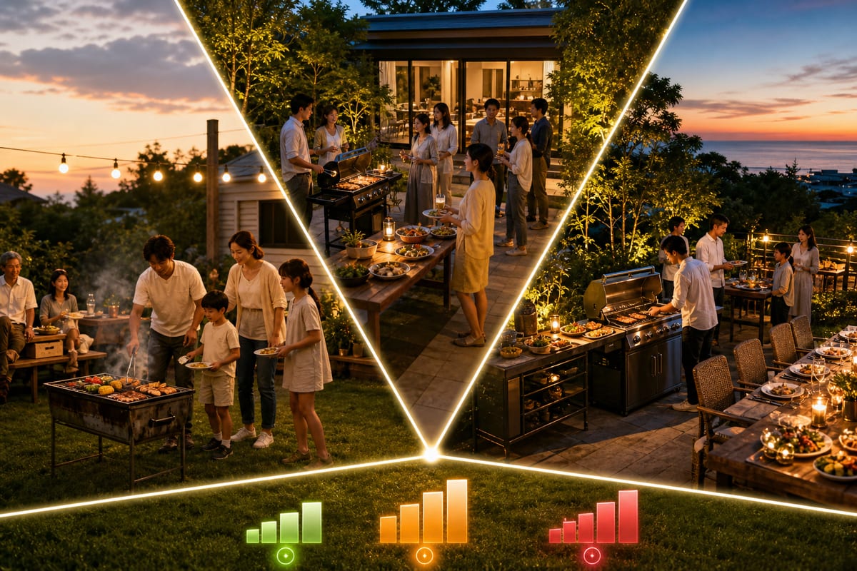 BBQ 夕方 開催