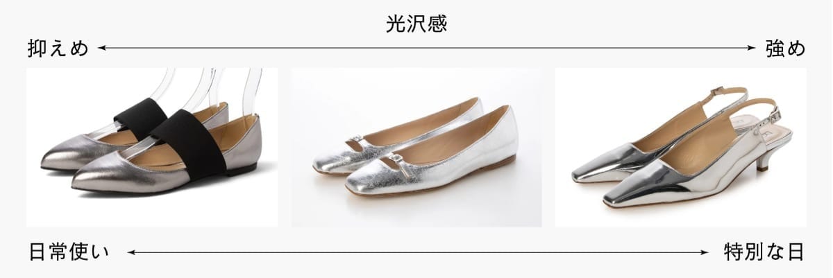 シルバーパンプスは意外と使える？3シーズン対応の選び方
