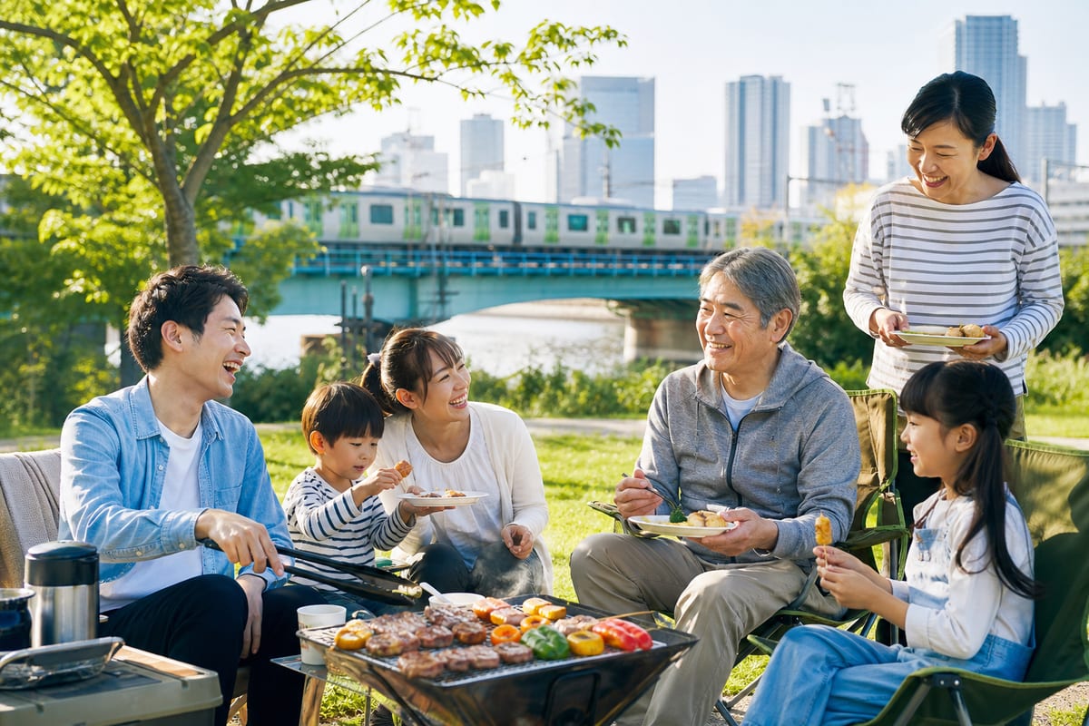 電車で行ける BBQ 東京
