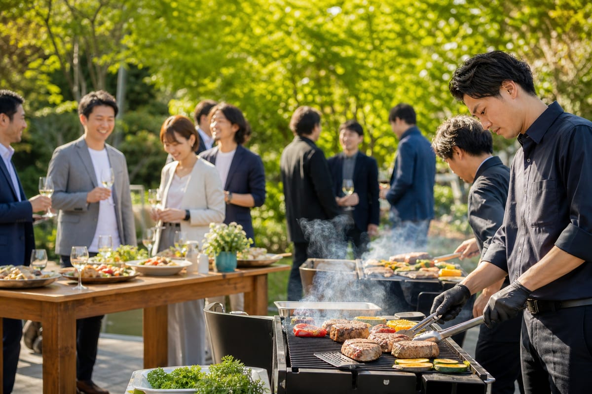 前橋 BBQ 会社イベント