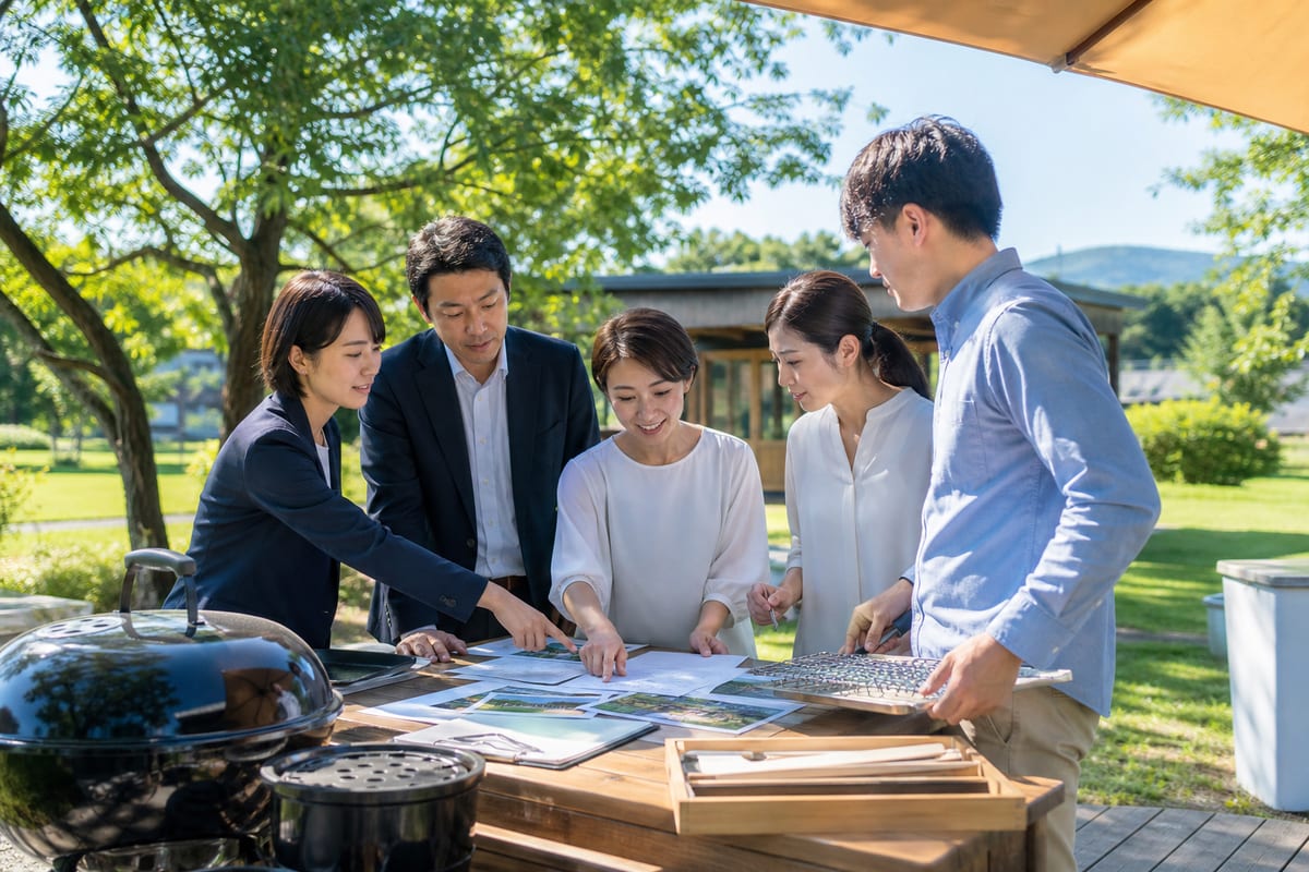 前橋 BBQ 会社イベント