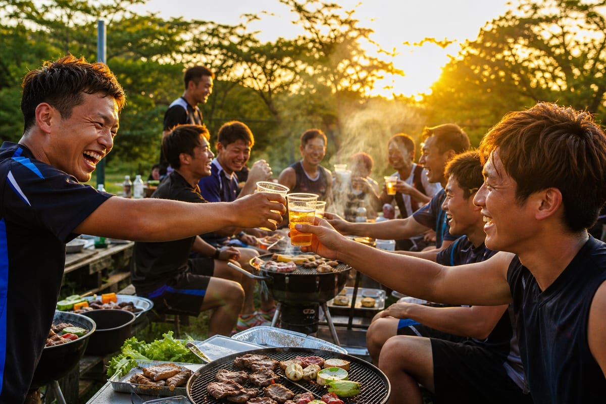 広島 BBQ スポーツチーム 打ち上げ