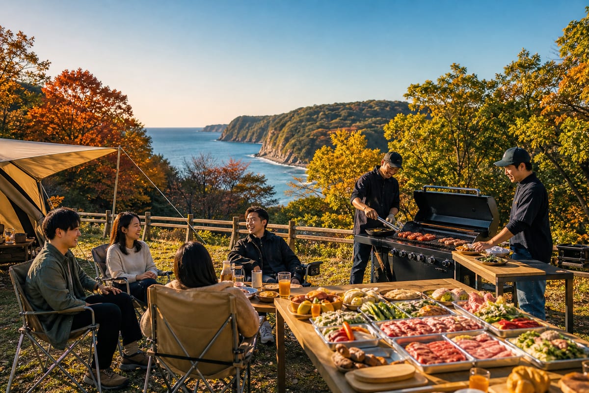 波戸岬キャンプ場 BBQ 秋