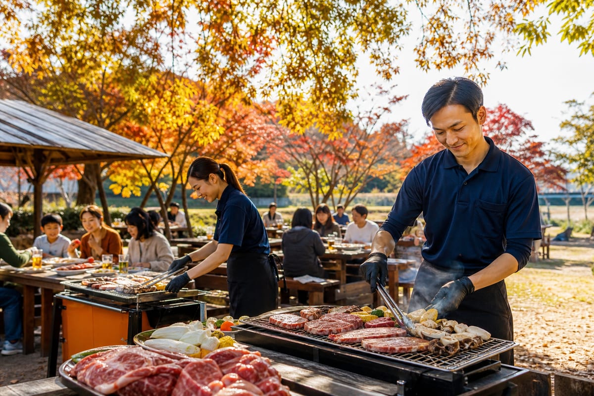 久留米 リバーサイドパーク BBQ 秋