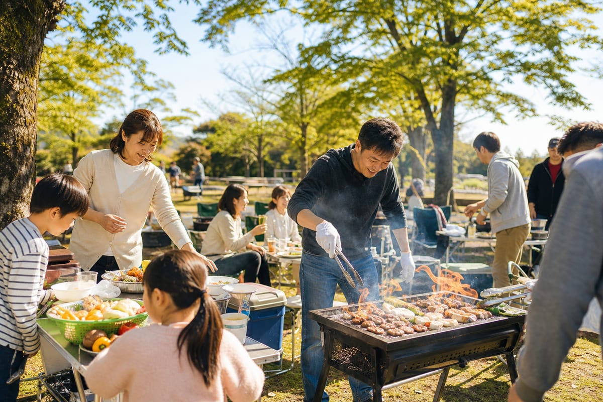 せせらぎ公園 BBQ シルバーウィーク