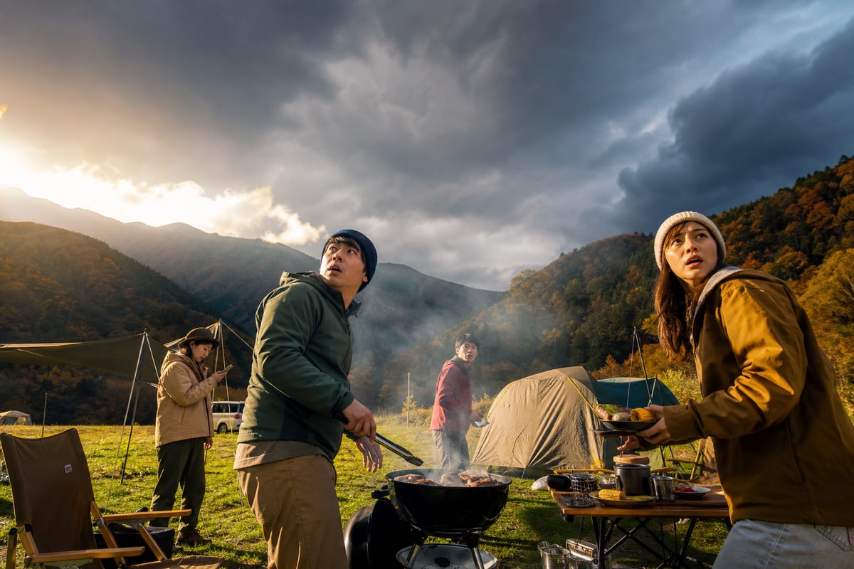 田主丸 BBQ 秋 キャンプ