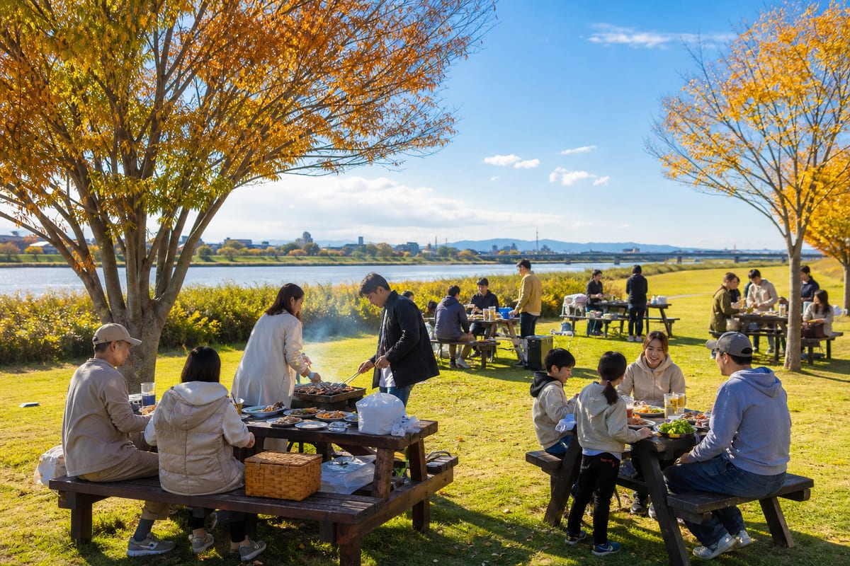 久留米 リバーサイドパーク BBQ 秋