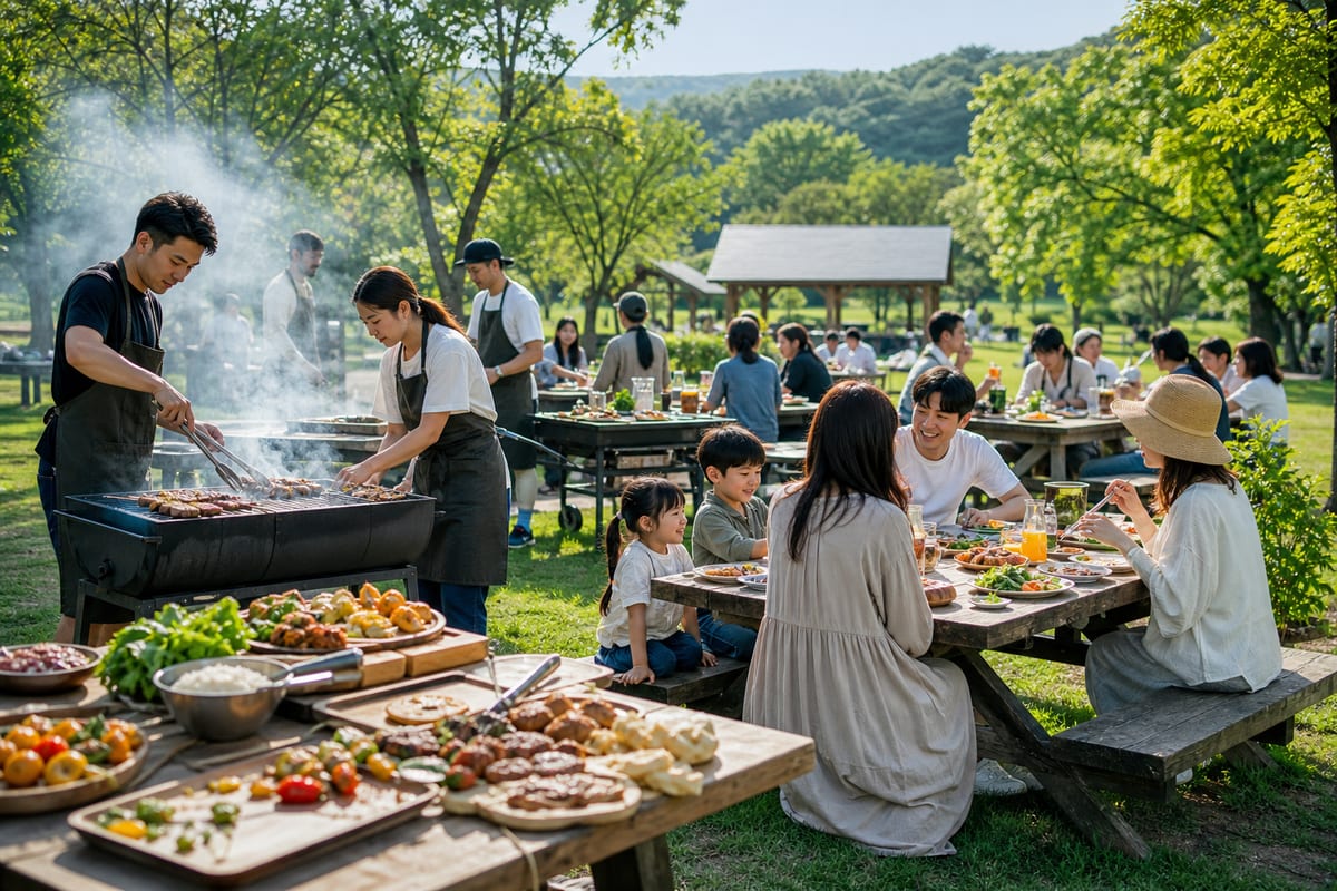 古賀グリーンパーク BBQ 芝生広場  遊具