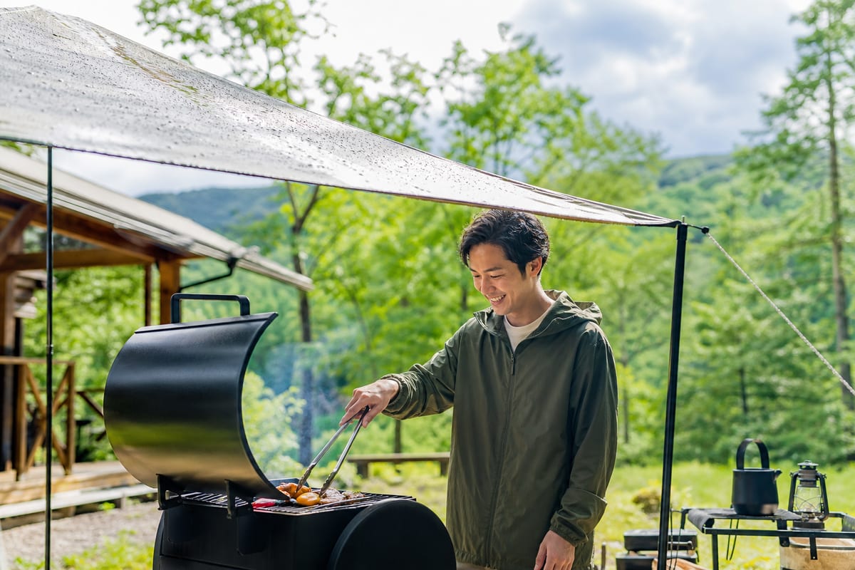 千葉 BBQ 雨天対応 タープ