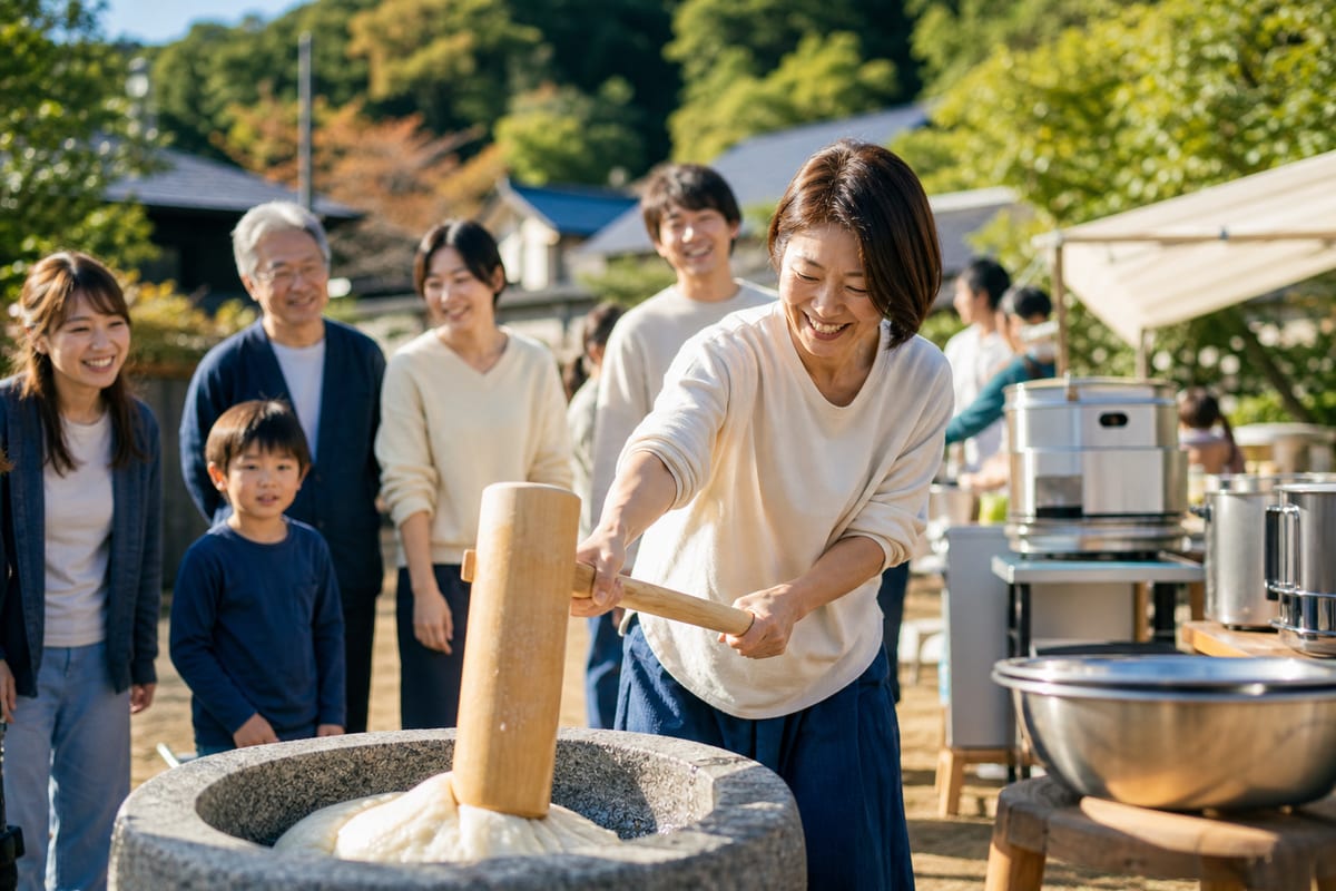 餅つき　自治会・会社イベント　出張