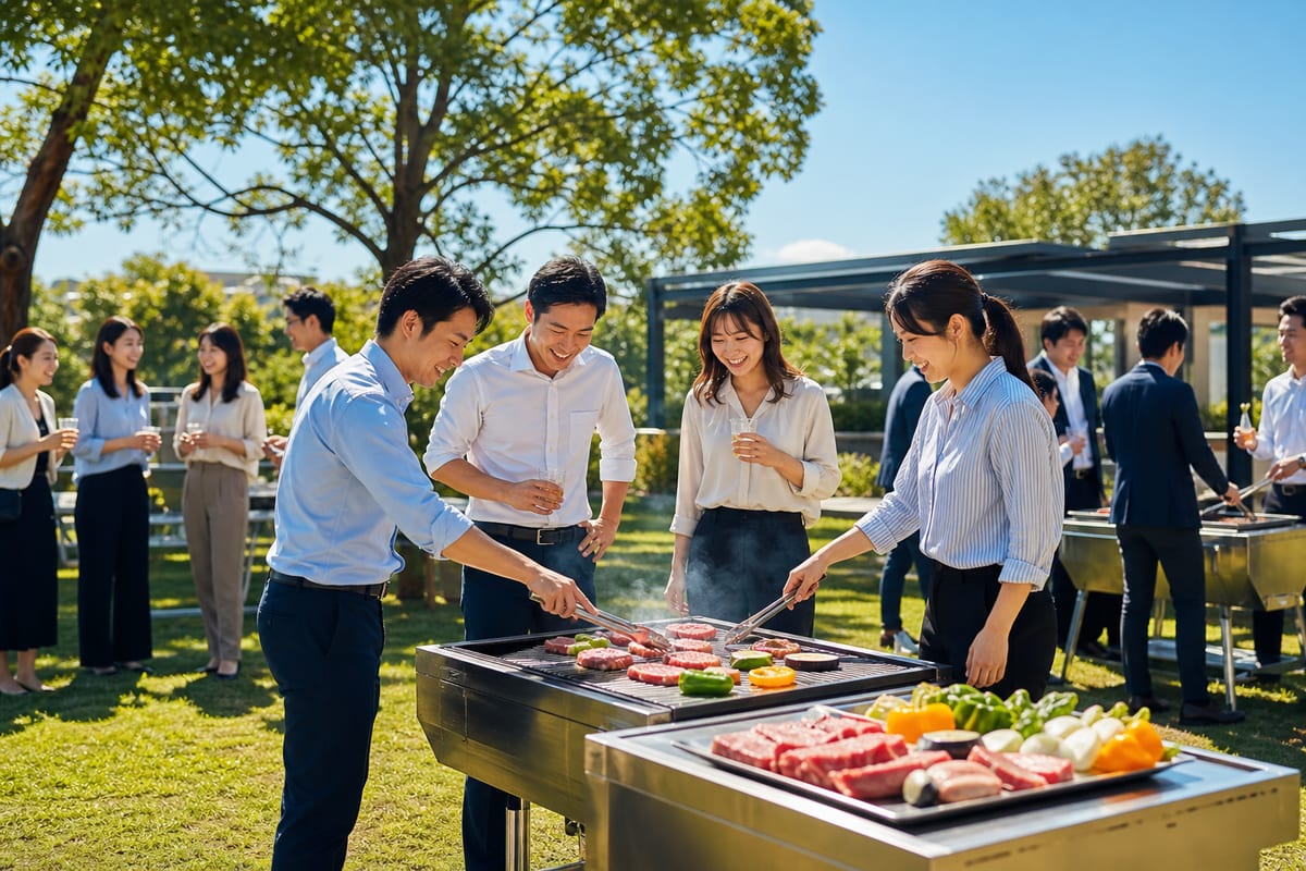 千葉 研修 BBQ