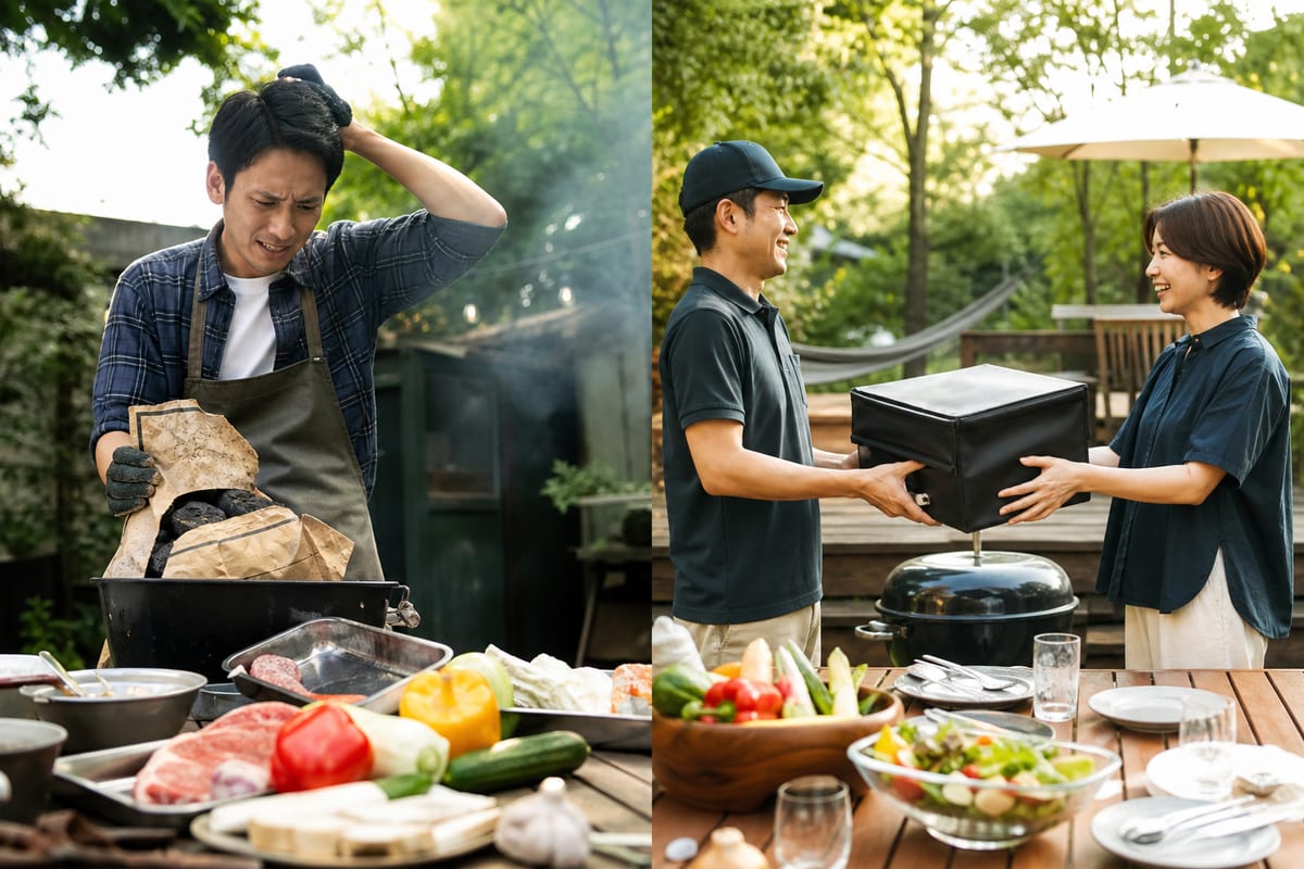 年末 BBQ 配達
