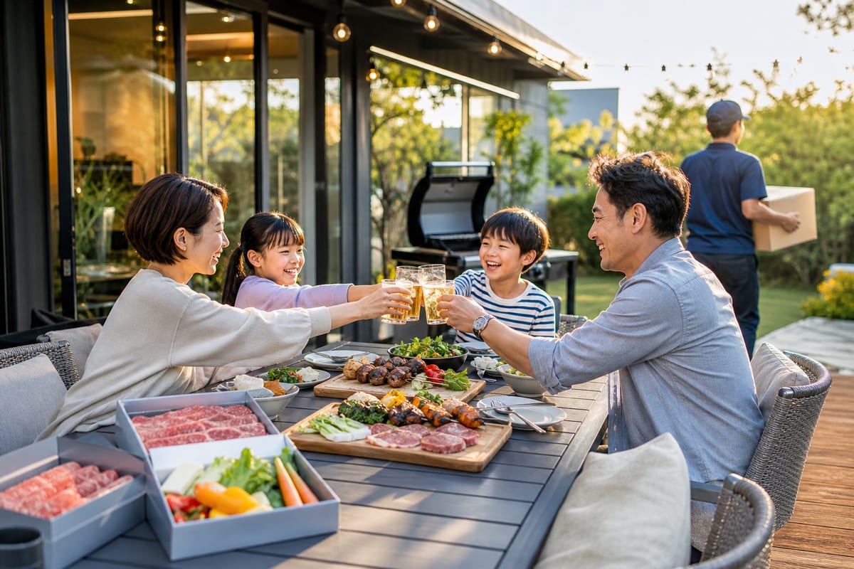 年末 BBQ 配達