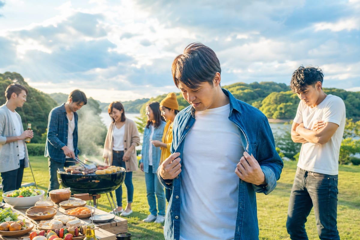 BBQ 服装 肌寒い
