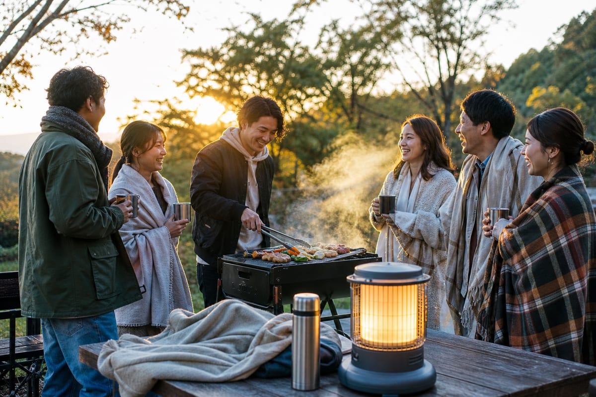 BBQ 服装 肌寒い